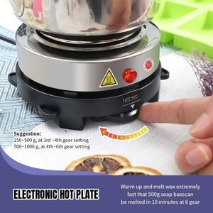 FAST METL Soap Making Kit with Electronic Hot Plate, Basic DIY Soap Making kit